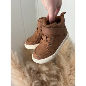 ‼️3/$30‼️ Wonder Nation Toddler Boy High Top Shoes Size 8 Brown